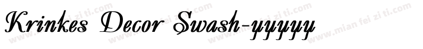 Krinkes Decor Swash字体转换